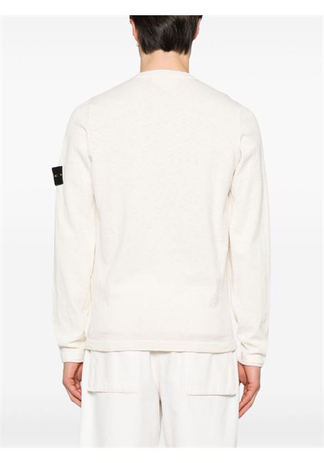 maglia crew neck 5100052 uomo avorio STONE ISLAND | L1S15 5100052 S00B0V0093